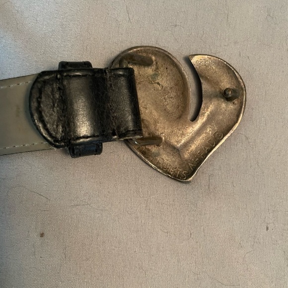 Black Leather Belt - Picture 3 of 10